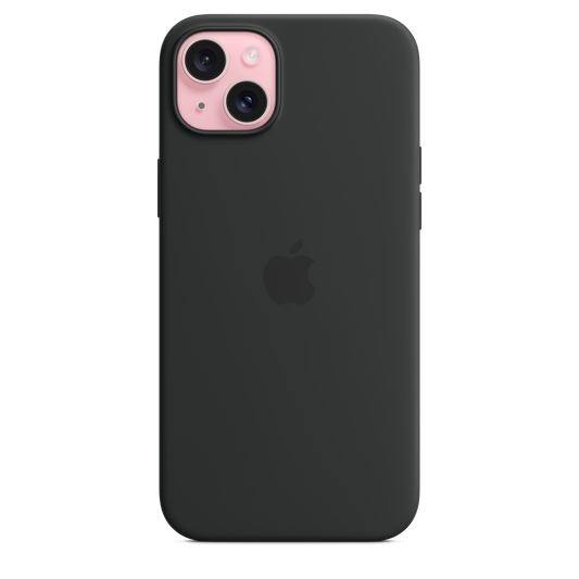 iPhone 15 Plus Silicone Case with MagSafe - Black