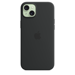 iPhone 15 Plus Silicone Case with MagSafe - Black