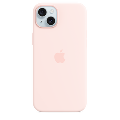 iPhone 15 Plus Silicone Case with MagSafe - Light Pink
