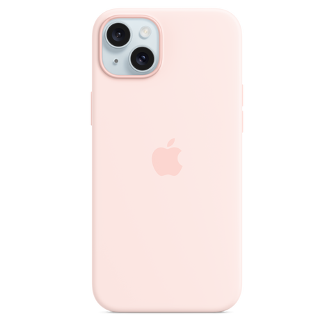 iPhone 15 Plus Silicone Case with MagSafe - Light Pink