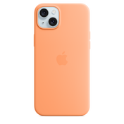 iPhone 15 Plus Silicone Case with MagSafe - Orange Sorbet