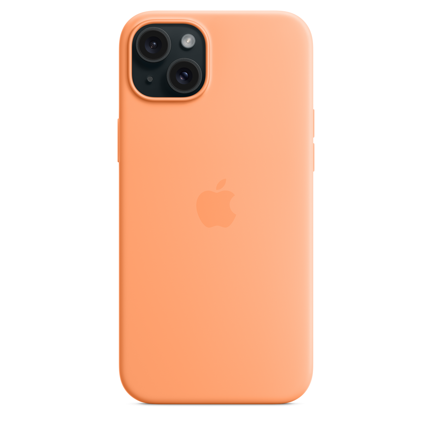 iPhone 15 Plus Silicone Case with MagSafe - Orange Sorbet