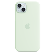 iPhone 15 Plus Silicone Case with MagSafe - Soft Mint