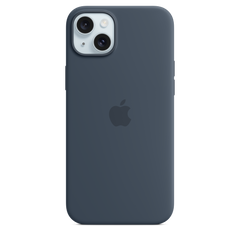iPhone 15 Plus Silicone Case with MagSafe - Storm Blue