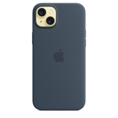 iPhone 15 Plus Silicone Case with MagSafe - Storm Blue