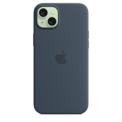 iPhone 15 Plus Silicone Case with MagSafe - Storm Blue