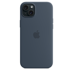 iPhone 15 Plus Silicone Case with MagSafe - Storm Blue