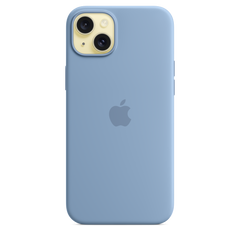 iPhone 15 Plus Silicone Case with MagSafe - Winter Blue