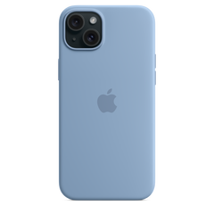 iPhone 15 Plus Silicone Case with MagSafe - Winter Blue