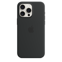 iPhone 15 Pro Max Silicone Case with MagSafe - Black