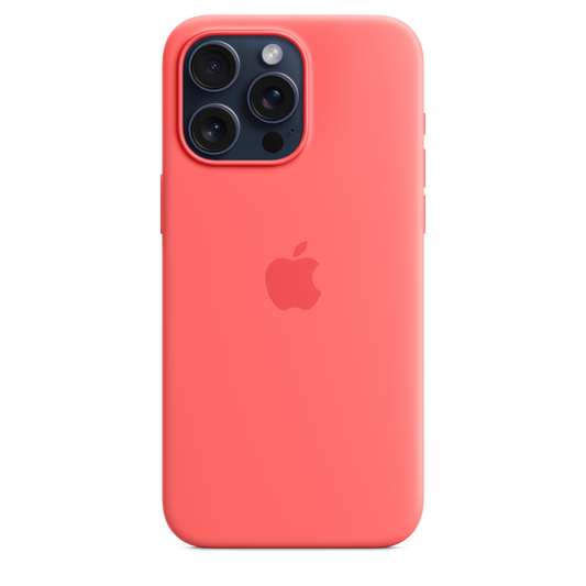 iPhone 15 Pro Max Silicone Case with MagSafe - Guava