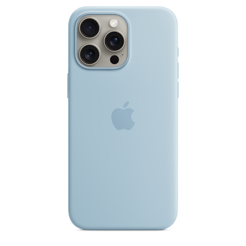 iPhone 15 Pro Max Silicone Case with MagSafe - Light Blue