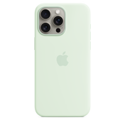 iPhone 15 Pro Max Silicone Case with MagSafe - Soft Mint