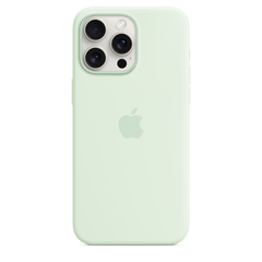 iPhone 15 Pro Max Silicone Case with MagSafe - Soft Mint