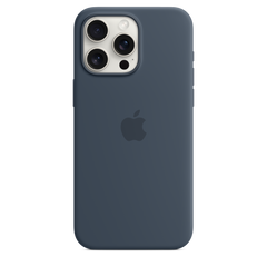 iPhone 15 Pro Max Silicone Case with MagSafe - Storm Blue