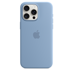 iPhone 15 Pro Max Silicone Case with MagSafe - Winter Blue