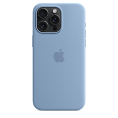 iPhone 15 Pro Max Silicone Case with MagSafe - Winter Blue
