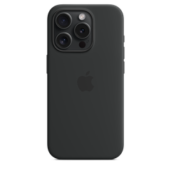 iPhone 15 Pro Silicone Case with MagSafe - Black