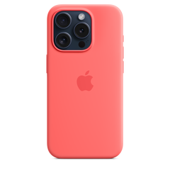 iPhone 15 Pro Silicone Case with MagSafe - Guava