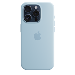 iPhone 15 Pro Silicone Case with MagSafe - Light Blue