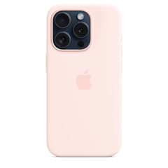 iPhone 15 Pro Silicone Case with MagSafe - Light Pink