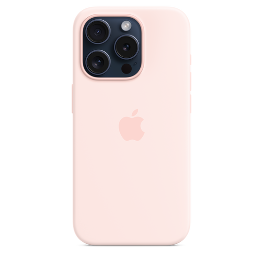 iPhone 15 Pro Silicone Case with MagSafe - Light Pink