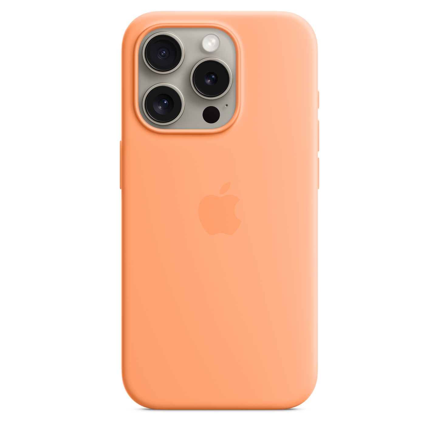 iPhone 15 Pro Silicone Case with MagSafe - Orange Sorbet