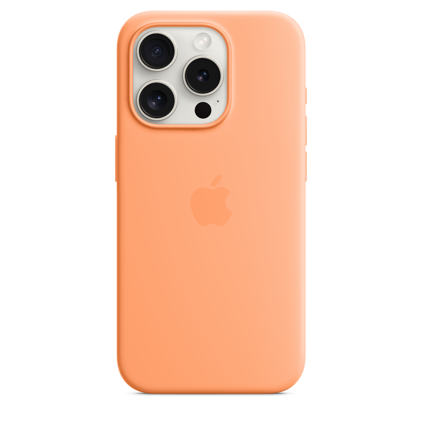 iPhone 15 Pro Silicone Case with MagSafe - Orange Sorbet