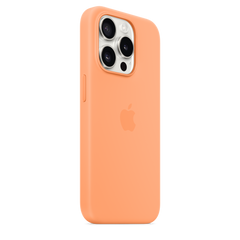 iPhone 15 Pro Silicone Case with MagSafe - Orange Sorbet