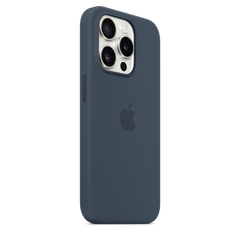 iPhone 15 Pro Silicone Case with MagSafe - Storm Blue