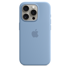 iPhone 15 Pro Silicone Case with MagSafe - Winter Blue