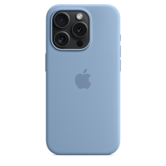 iPhone 15 Pro Silicone Case with MagSafe - Winter Blue