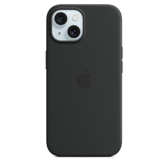 iPhone 15 Silicone Case with MagSafe - Black
