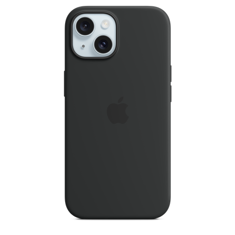 iPhone 15 Silicone Case with MagSafe - Black