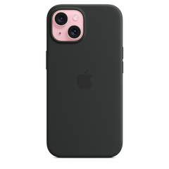 iPhone 15 Silicone Case with MagSafe - Black