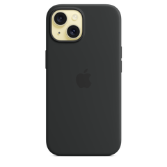 iPhone 15 Silicone Case with MagSafe - Black