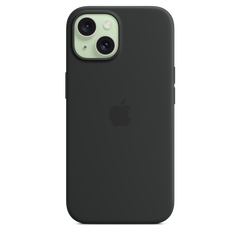 iPhone 15 Silicone Case with MagSafe - Black