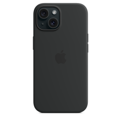 iPhone 15 Silicone Case with MagSafe - Black