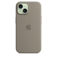 iPhone 15 Silicone Case with MagSafe - Clay