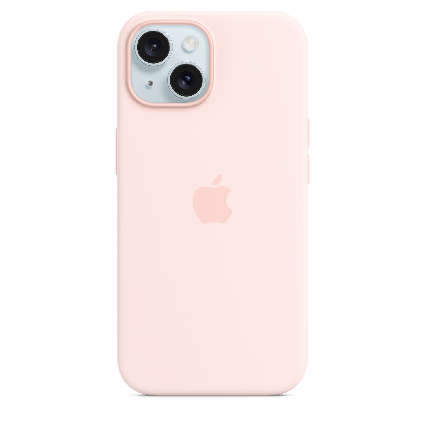 iPhone 15 Silicone Case with MagSafe - Light Pink