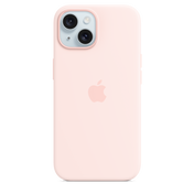 iPhone 15 Silicone Case with MagSafe - Light Pink