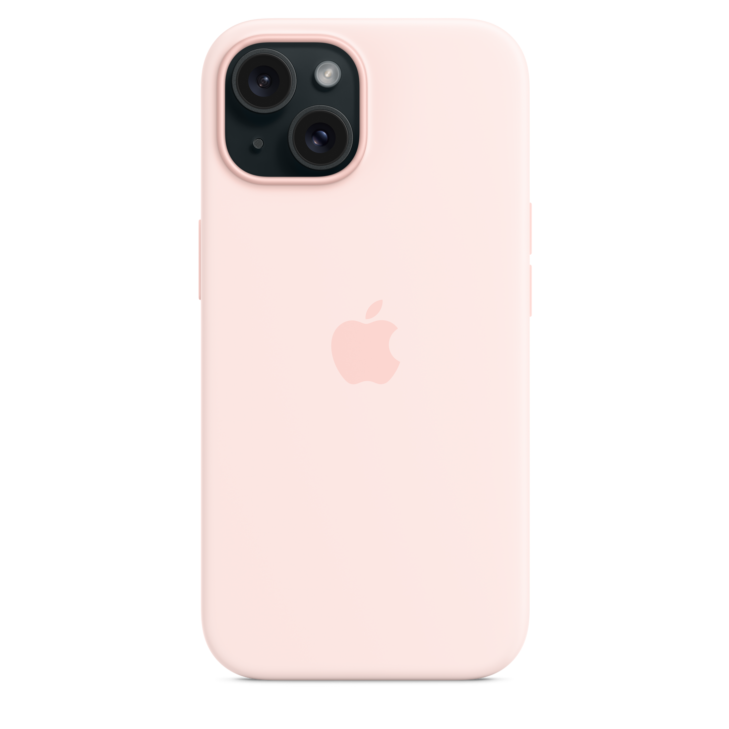 iPhone 15 Silicone Case with MagSafe - Light Pink