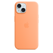 iPhone 15 Silicone Case with MagSafe - Orange Sorbet