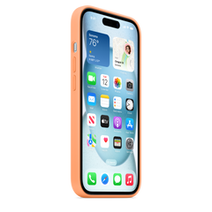 iPhone 15 Silicone Case with MagSafe - Orange Sorbet