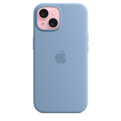 iPhone 15 Silicone Case with MagSafe - Winter Blue