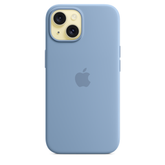 iPhone 15 Silicone Case with MagSafe - Winter Blue