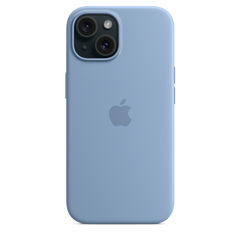 iPhone 15 Silicone Case with MagSafe - Winter Blue