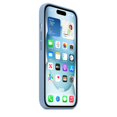 iPhone 15 Silicone Case with MagSafe - Winter Blue