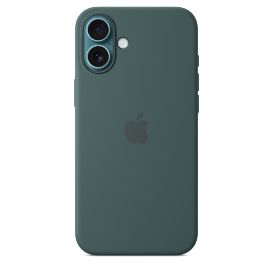 iPhone 16 Plus Silicone Case with MagSafe - Lake Green