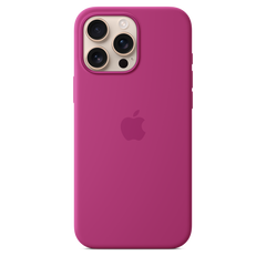 iPhone 16 Pro Max Silicone Case with MagSafe - Fuchsia